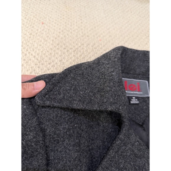 LEI women 100% wool coat size M - Picture 6 of 14